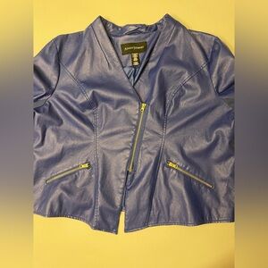 Ashley Stewart Faux Leather Jacket size 26